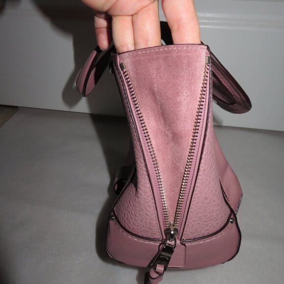 Coach Faye Leather Small Backpack Dusty Rose Leather - Picture 12 of 16